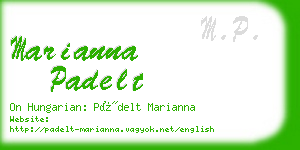 marianna padelt business card